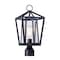 Maxim Lighting Artisan 1-Light 8" Wide Black Outdoor Pole/Post Mount 3171CLBK - alternate 1